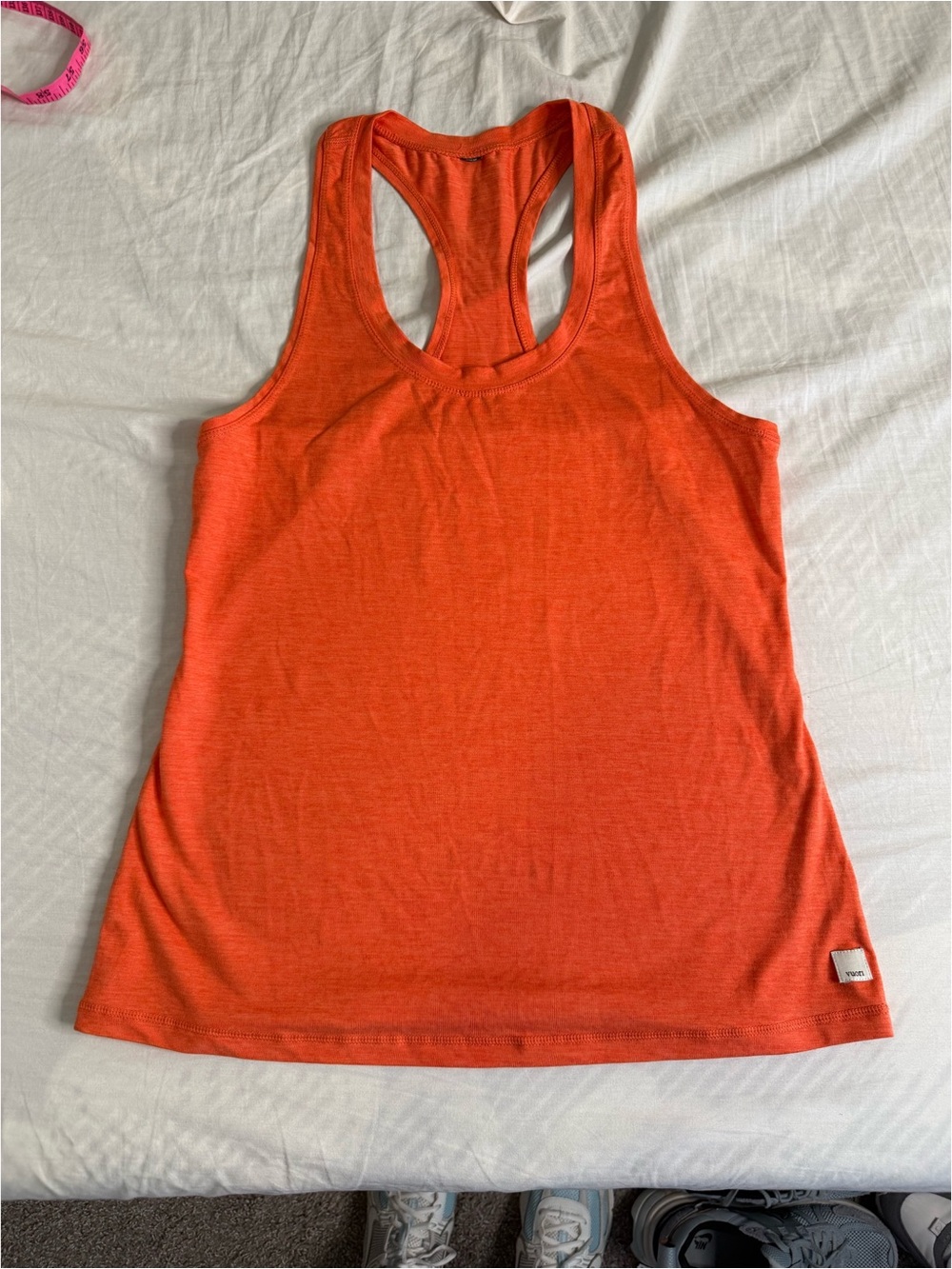 Orange Racerback Tank Top - Women's Lightweight Layering Tee